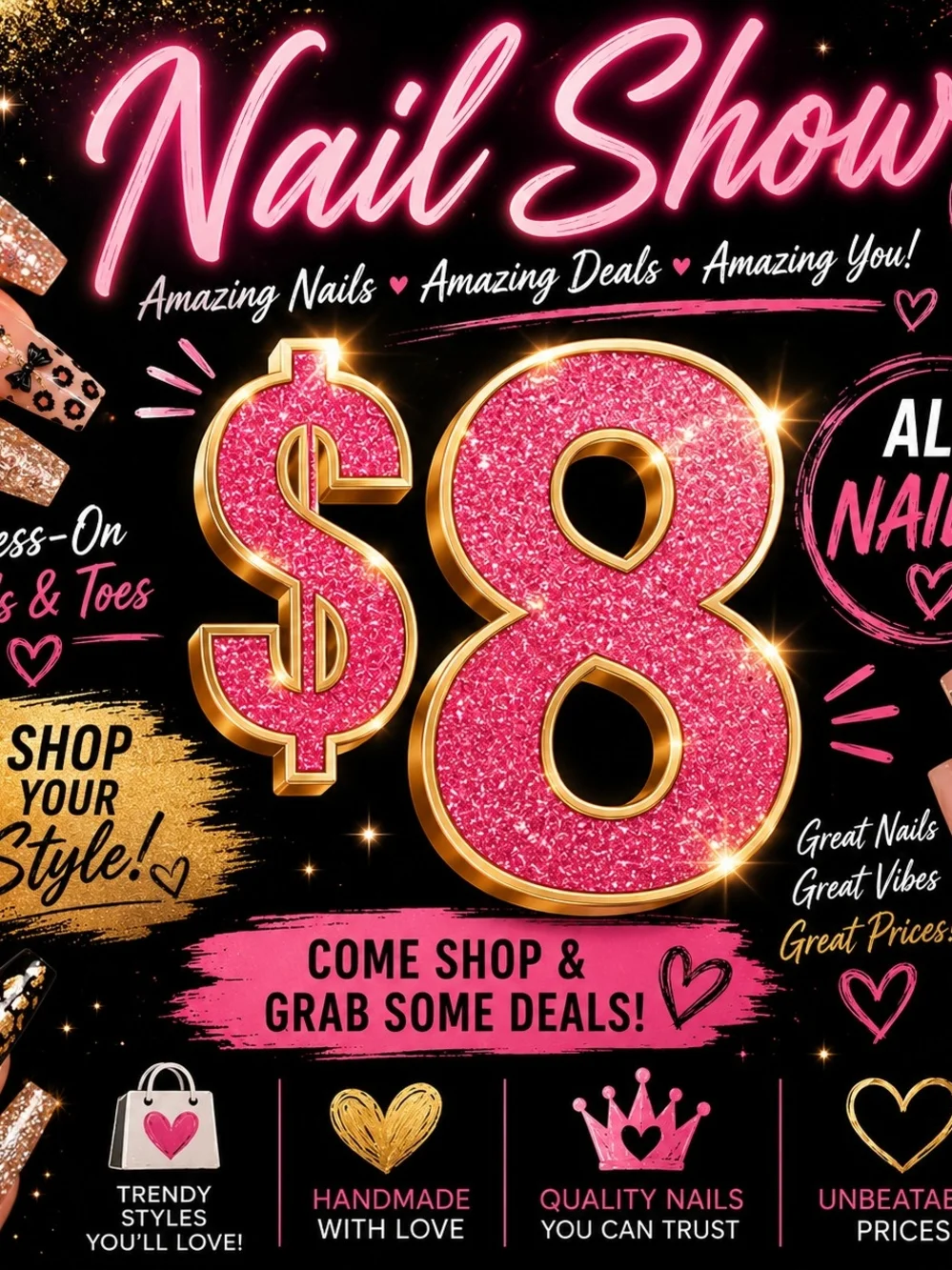 $8- Post Is For LIVE NAIL SHOW SALES ONLY!